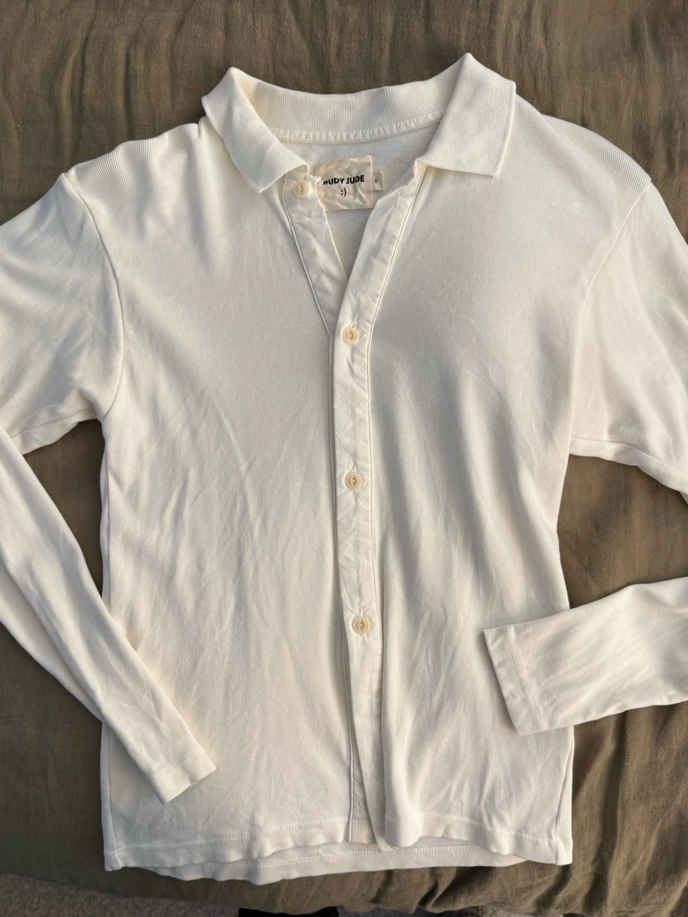 Rudy Jude Adult Ribbed Cardigan Top, size small
